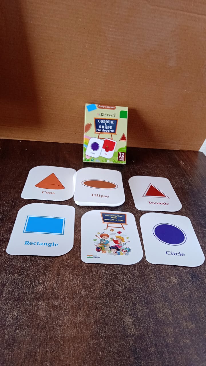 Kidkraft Early Learner 32-Piece Color & Shape Flashcard Set