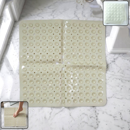 anti slip bath mat with suction cups 53x53 cm